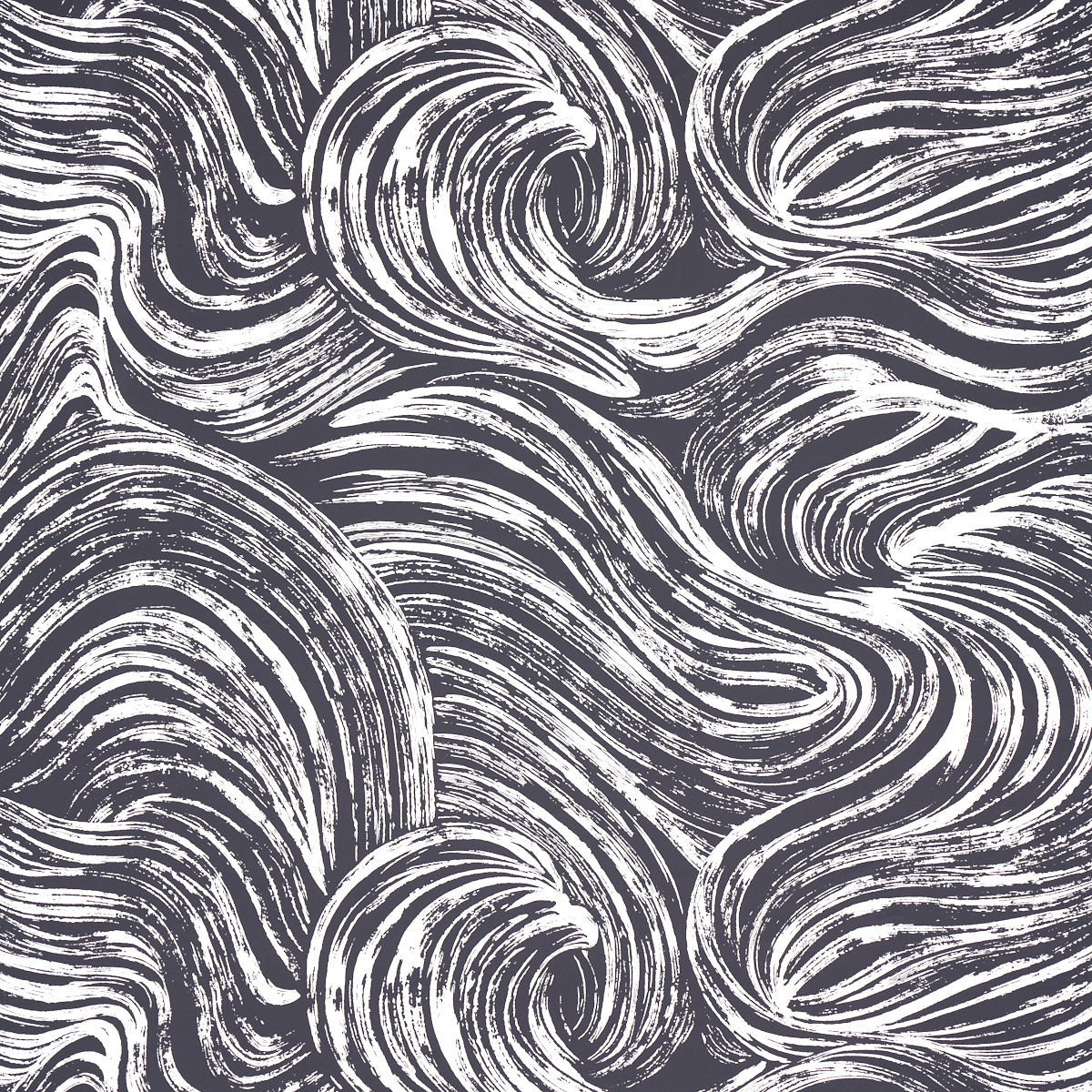 Shio wallpaper in carbon color - pattern number 5013853 - by Schumacher in the Full Bloom collection