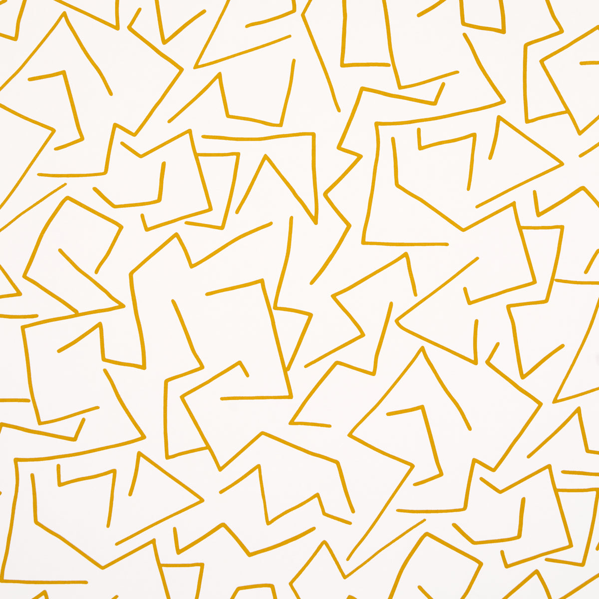 Tangent fabric in ochre color - pattern number 5014000 - by Schumacher in the Hadiya Williams collection