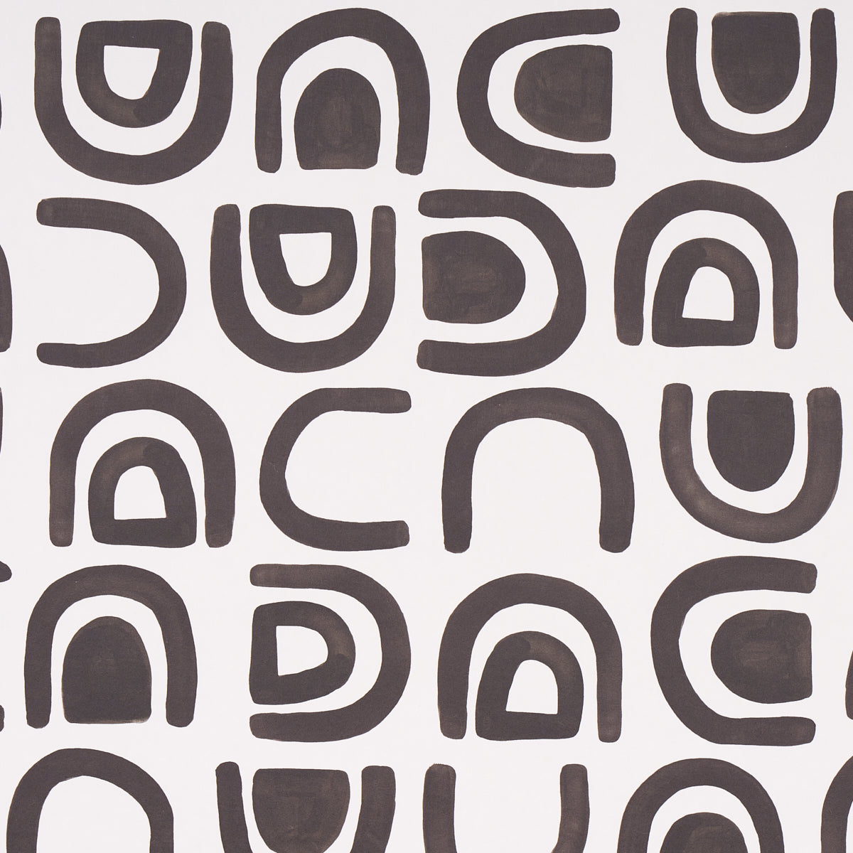Threshold fabric in carbon color - pattern number 5014010 - by Schumacher in the Hadiya Williams collection