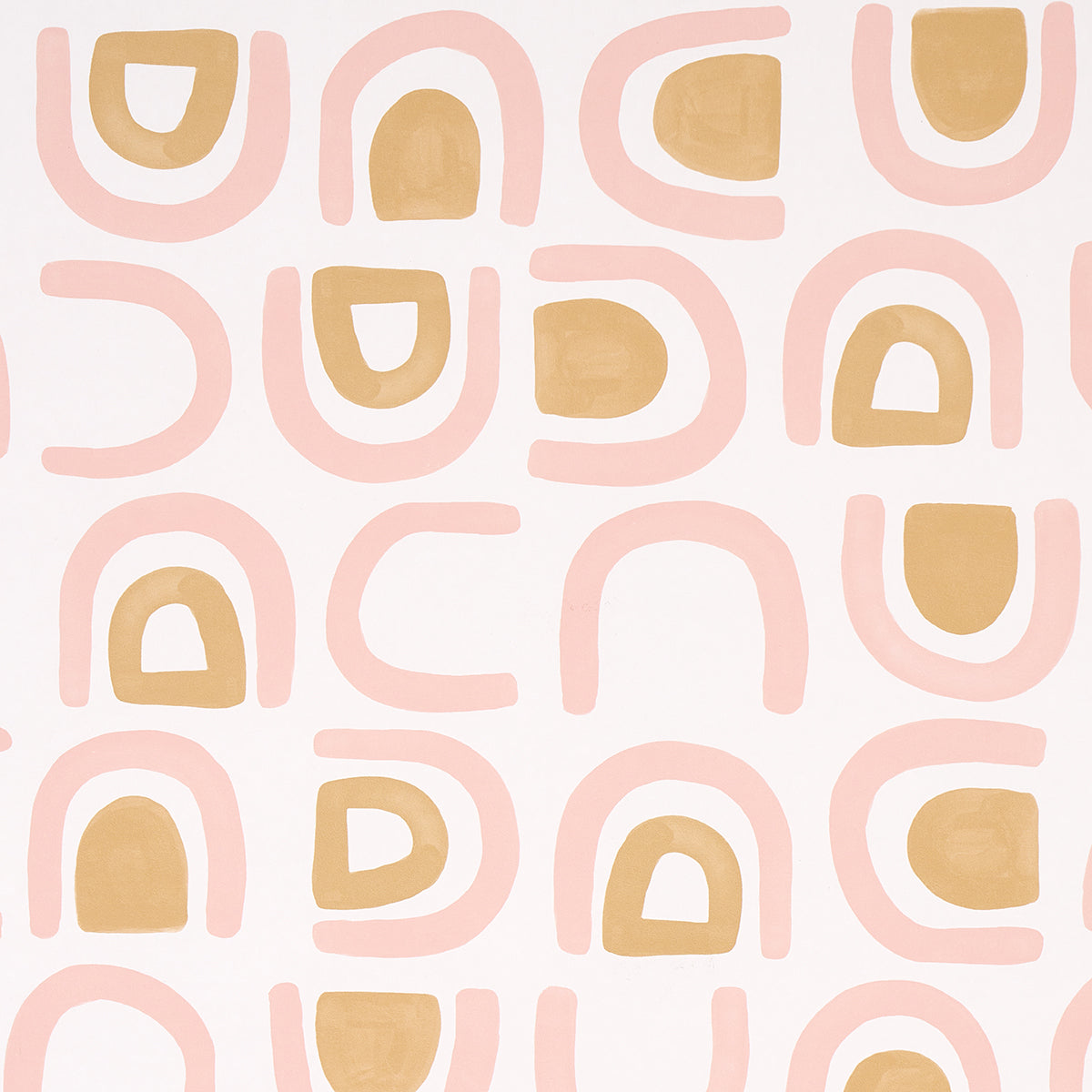 Threshold fabric in salt and ochre color - pattern number 5014012 - by Schumacher in the Hadiya Williams collection