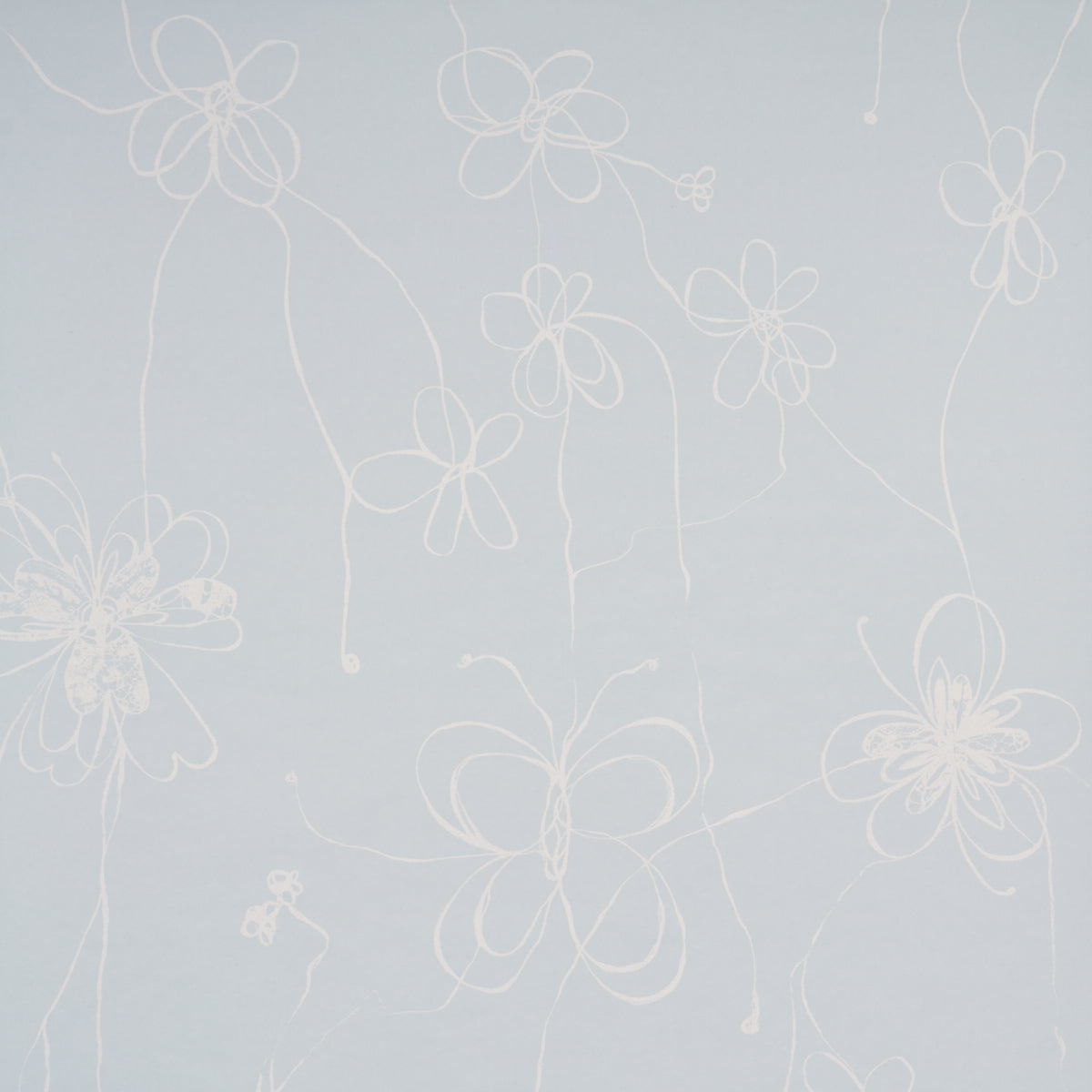 Come Back as a Flower fabric in mineral color - pattern number 5014091 - by Schumacher in the Hera Ford collection