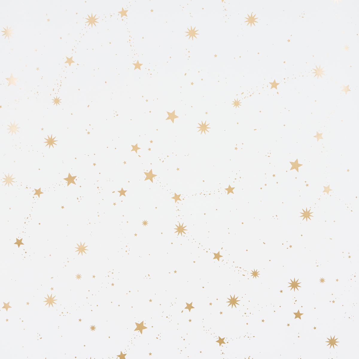 Scattered Stars wallpaper in ivory color - pattern number 5014140 - by Schumacher in the Marie Chantal collection