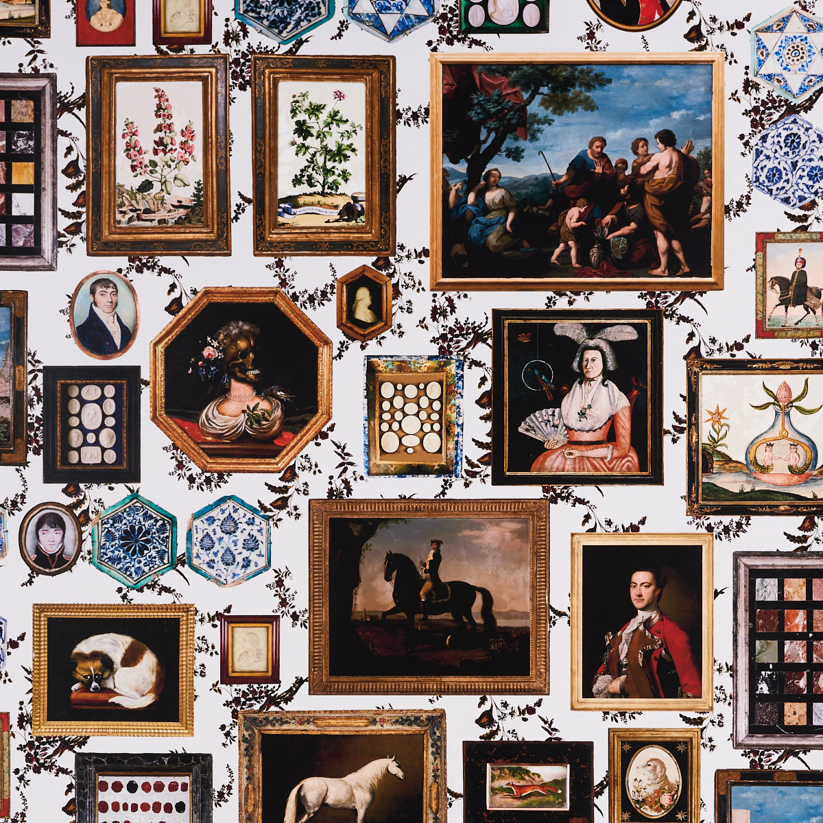Le Grand Tour fabric in floral color - pattern number 5014290 - by Schumacher in the Johnson Hartig for Libertine collection