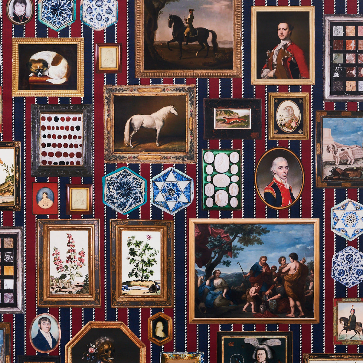 Le Grand Tour fabric in stripe color - pattern number 5014291 - by Schumacher in the Johnson Hartig for Libertine collection