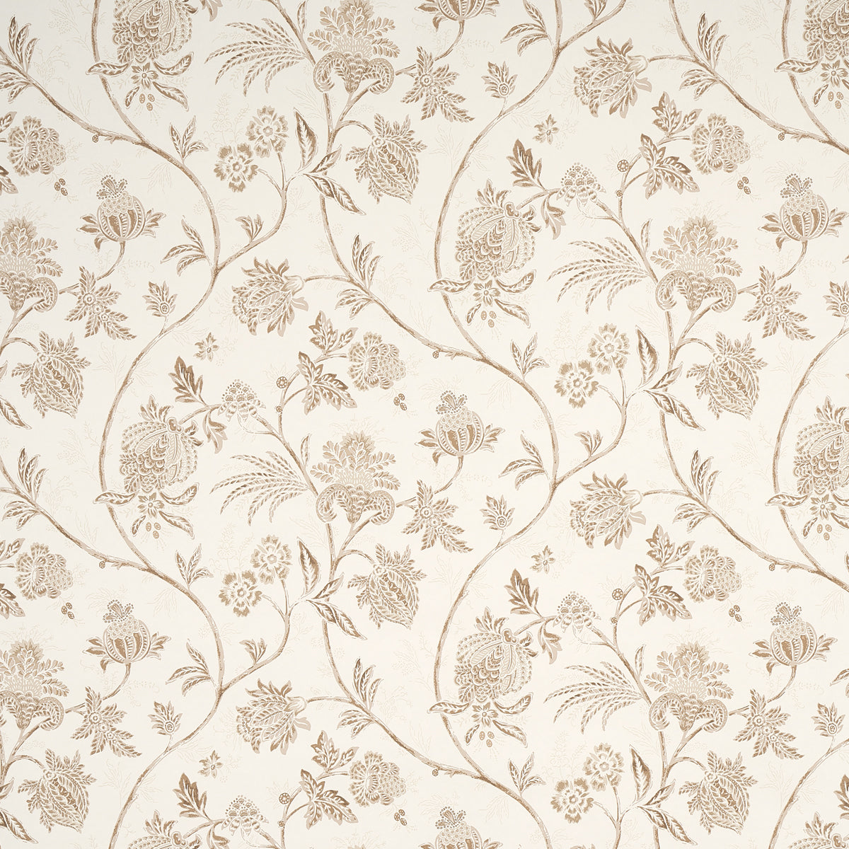 Chinoiserie Vine wallpaper in neutral color - pattern number 5014352 - by Schumacher in the Mark D Sikes collection