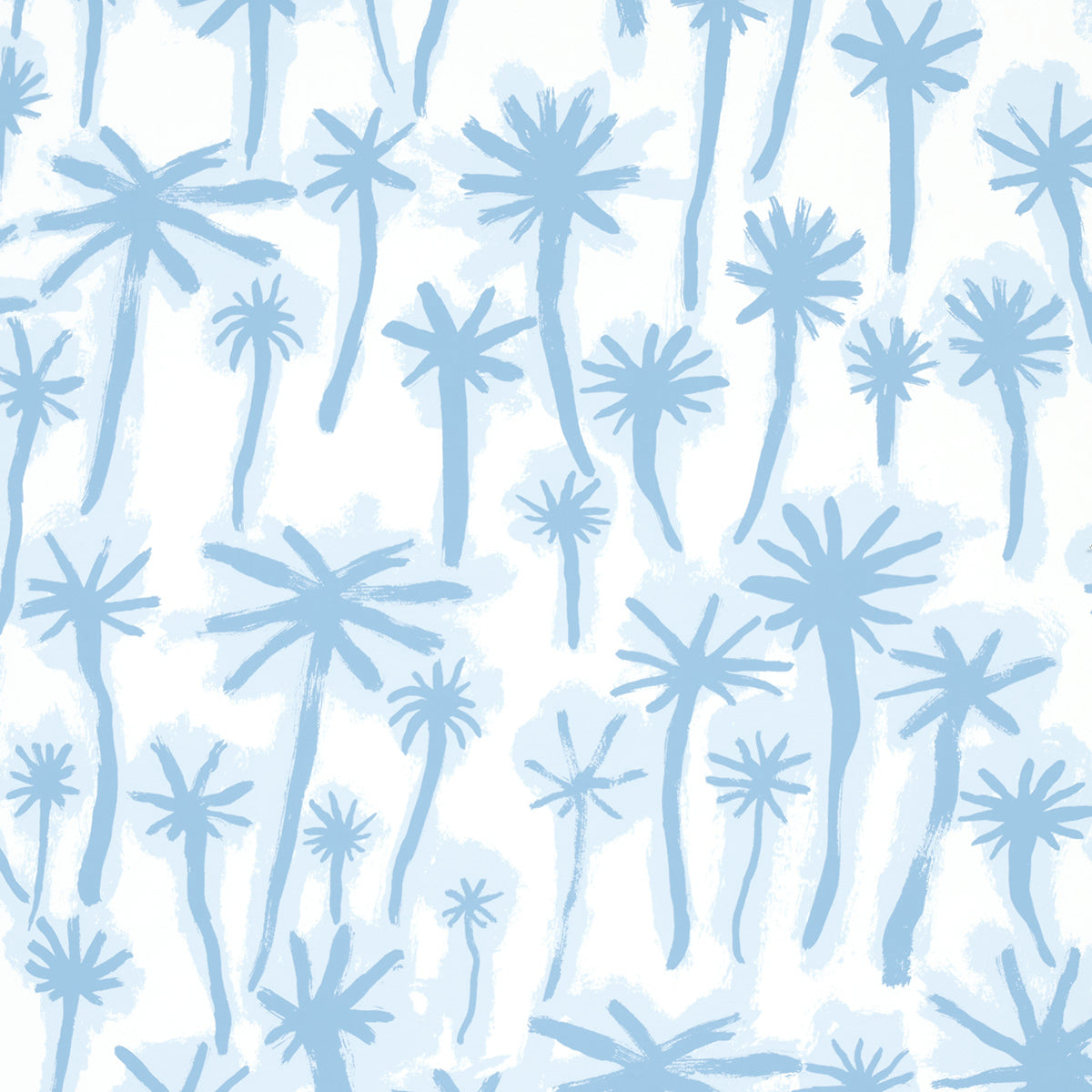 Palmitas wallpaper in mist color - pattern number 5014602 - by Schumacher in the Abel Macias collection