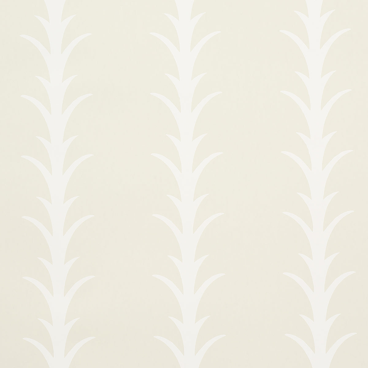 Acanthus Stripe wallpaper in ivory on neutral color - pattern number 5014771 - by Schumacher in the Moon River collection