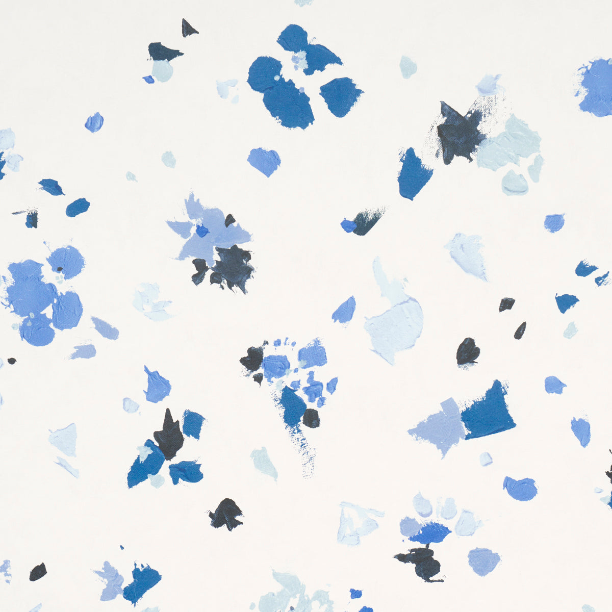 Fairfarren wallpaper in clean blue color - pattern number 5014884 - by Schumacher in the Backdrop I collection