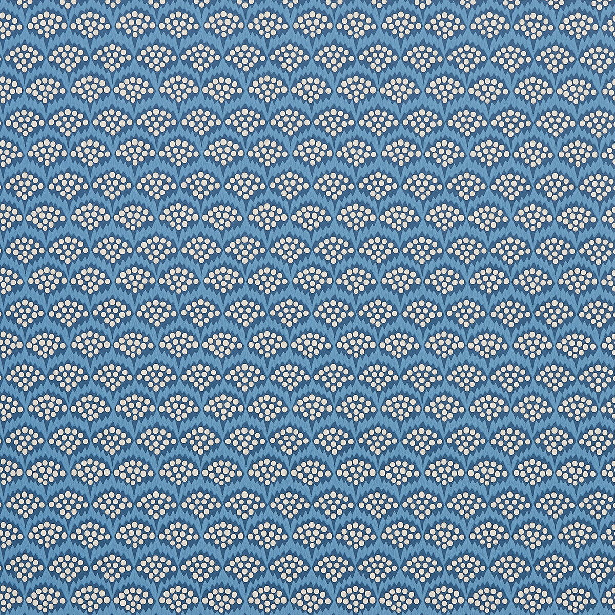 Pollen wallpaper in french blue color - pattern number 5014960 - by Schumacher in the Neisha Crosland collection