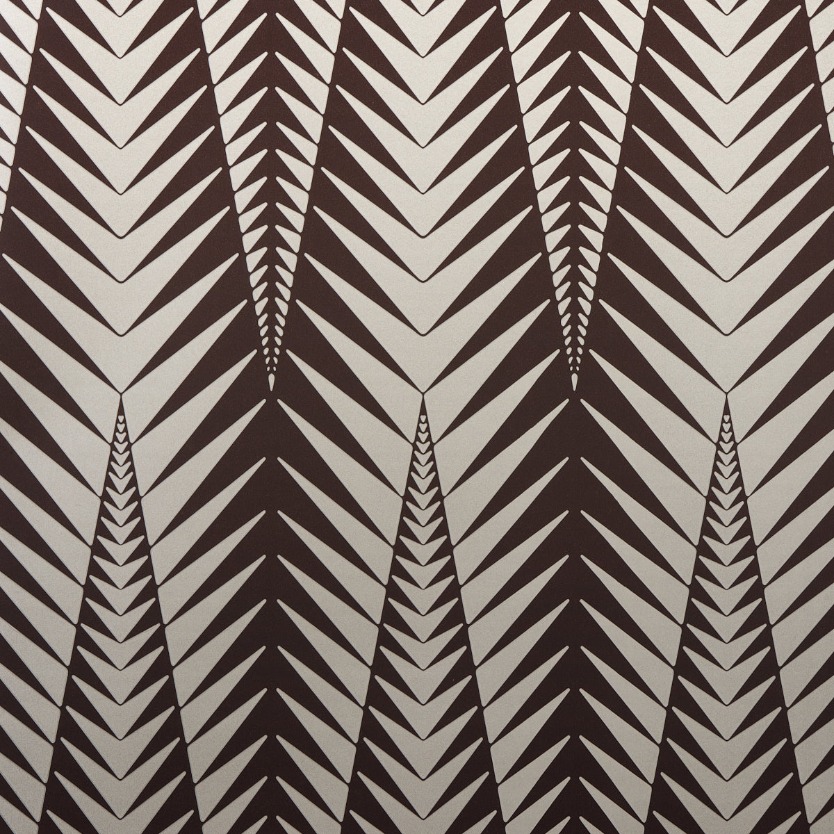 Zebra wallpaper in brown silver color - pattern number 5015061 - by Schumacher in the Neisha Crosland collection
