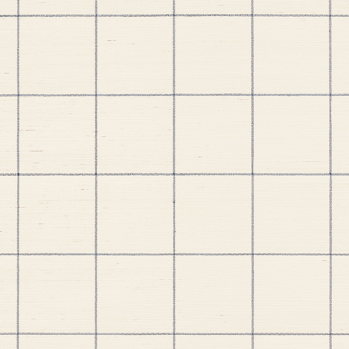 Windowpane Embroidered Sisal Navy 5015200 Wallpaper by Schumacher ...