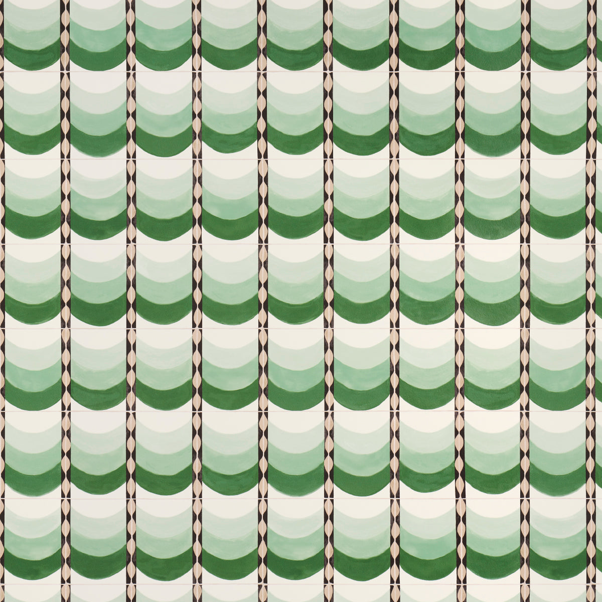 Sintra wallpaper in green color - pattern number 5015351 - by Schumacher in the Celerie Kemble collection