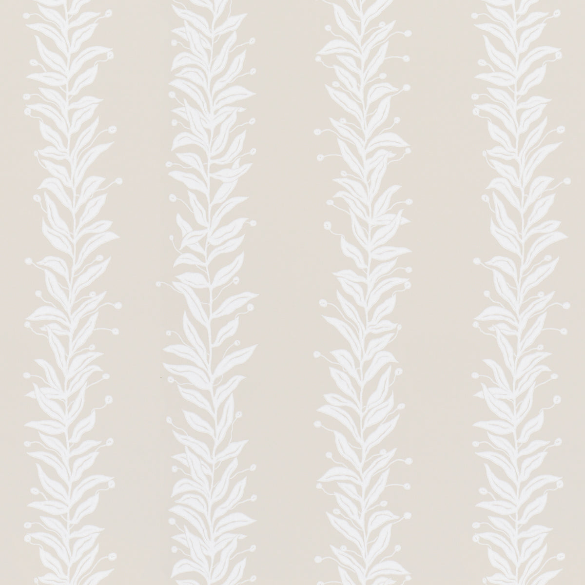 Tendril Stripe fabric in natural color - pattern number 5015491 - by Schumacher in the Marian Mcevoy collection