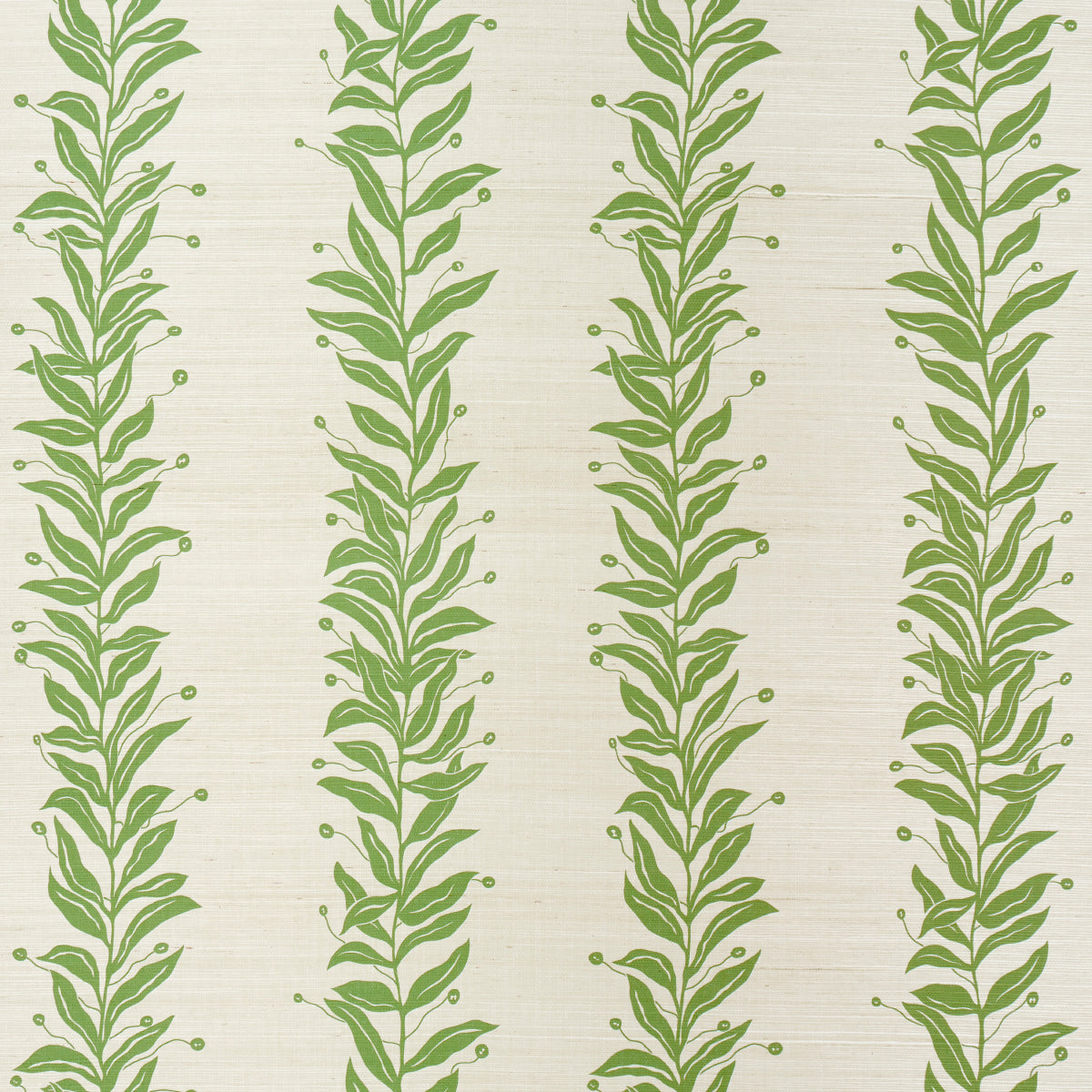 Tendril Stripe Sisal fabric in olive color - pattern number 5015560 - by Schumacher in the Marian Mcevoy collection