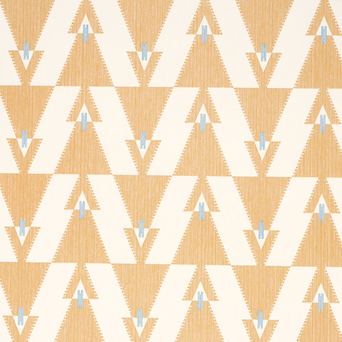 Kalido wallpaper in honeycomb color - pattern number 5015792 - by Schumacher in the A Rum Fellow collection