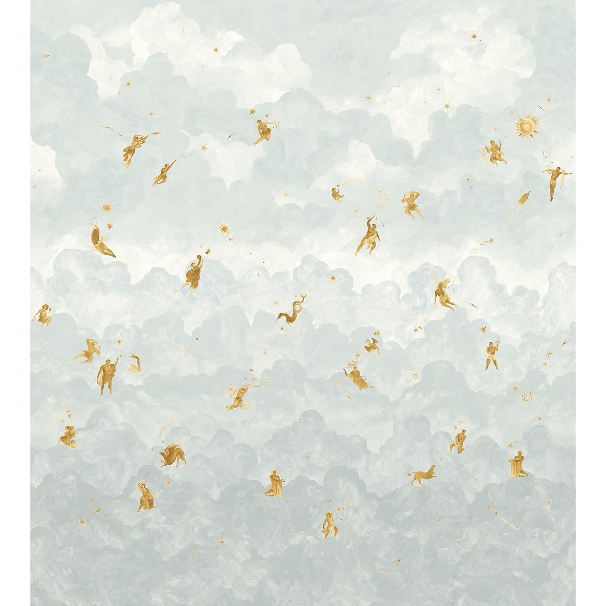 Ascendance 3 Panel Set wallpaper in air color - pattern number 5016031 - by Schumacher in the Backdrop X Xavier Donnelly collection