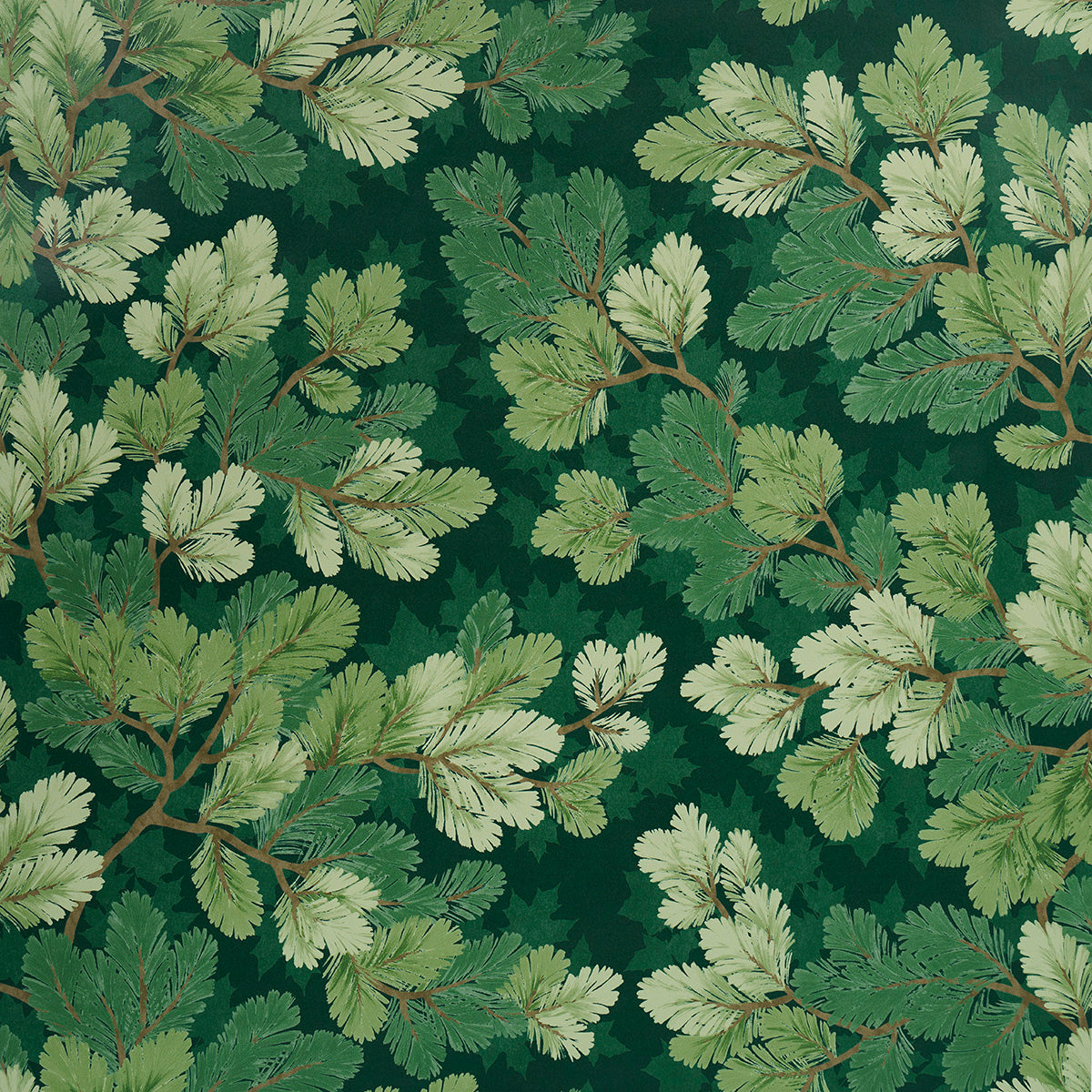 Covey Hedge fabric in forest color - pattern number 5016071 - by Schumacher in the A Country Life collection