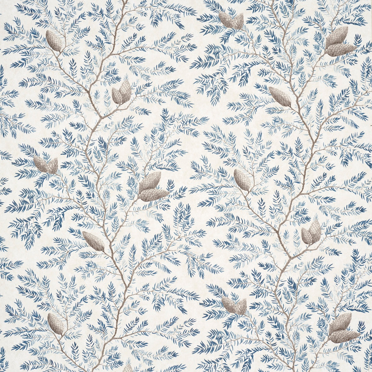Pinewood fabric in winter color - pattern number 5016091 - by Schumacher in the A Country Life collection