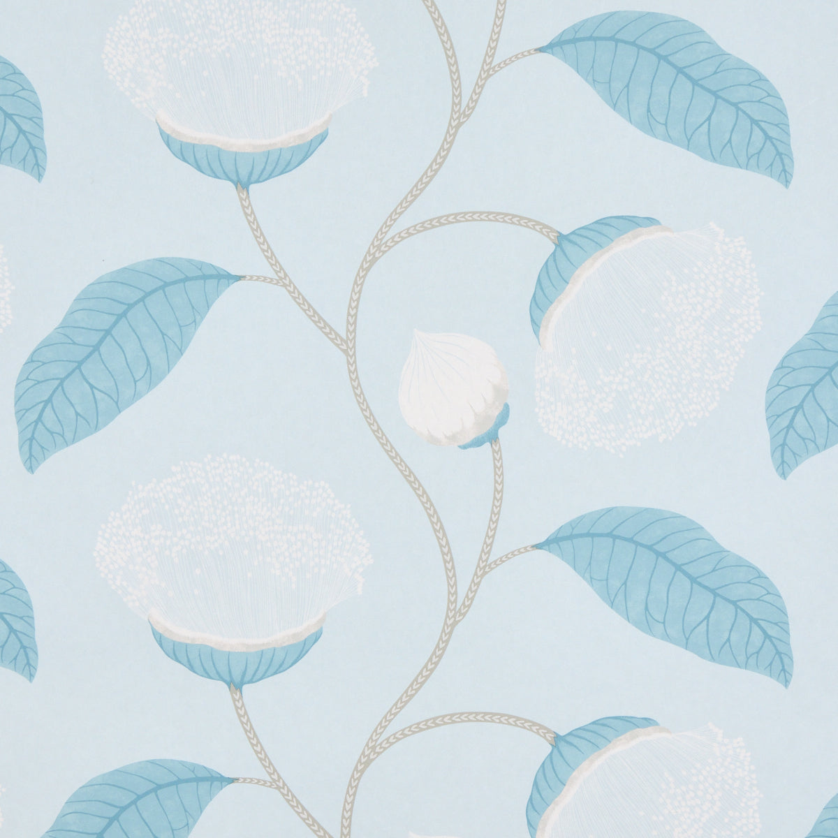 Celinda wallpaper in sky color - pattern number 5016361 - by Schumacher in the A Love Affair collection