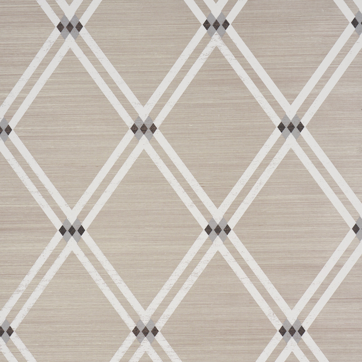 Asolo Sisal wallpaper in silver color - pattern number 5016540 - by Schumacher in the Textured and Woven Wallcoverings collection