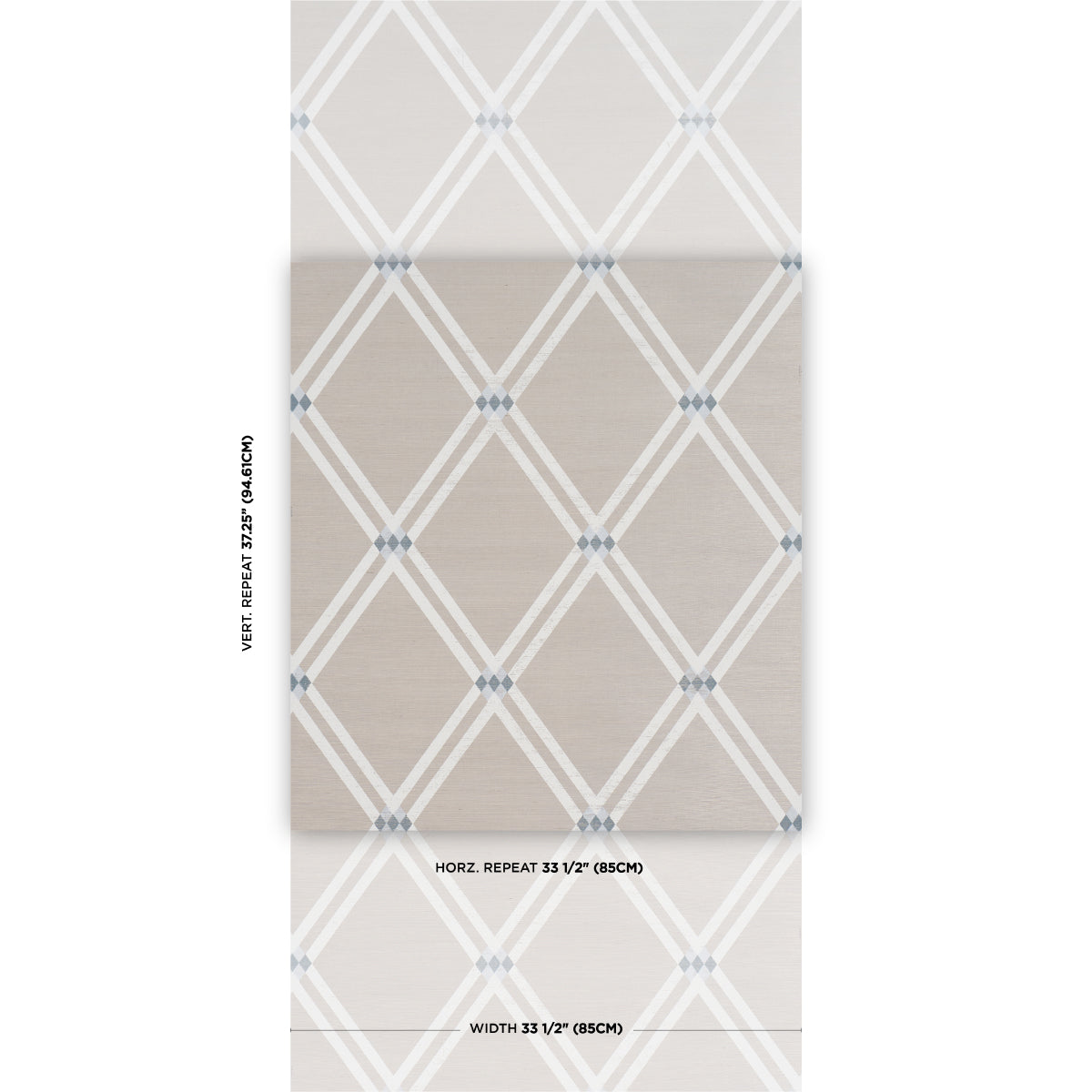 Asolo Sisal Wallpaper in sky color - pattern number 5016542 - by Schumacher in the Perennial Favorites collection
