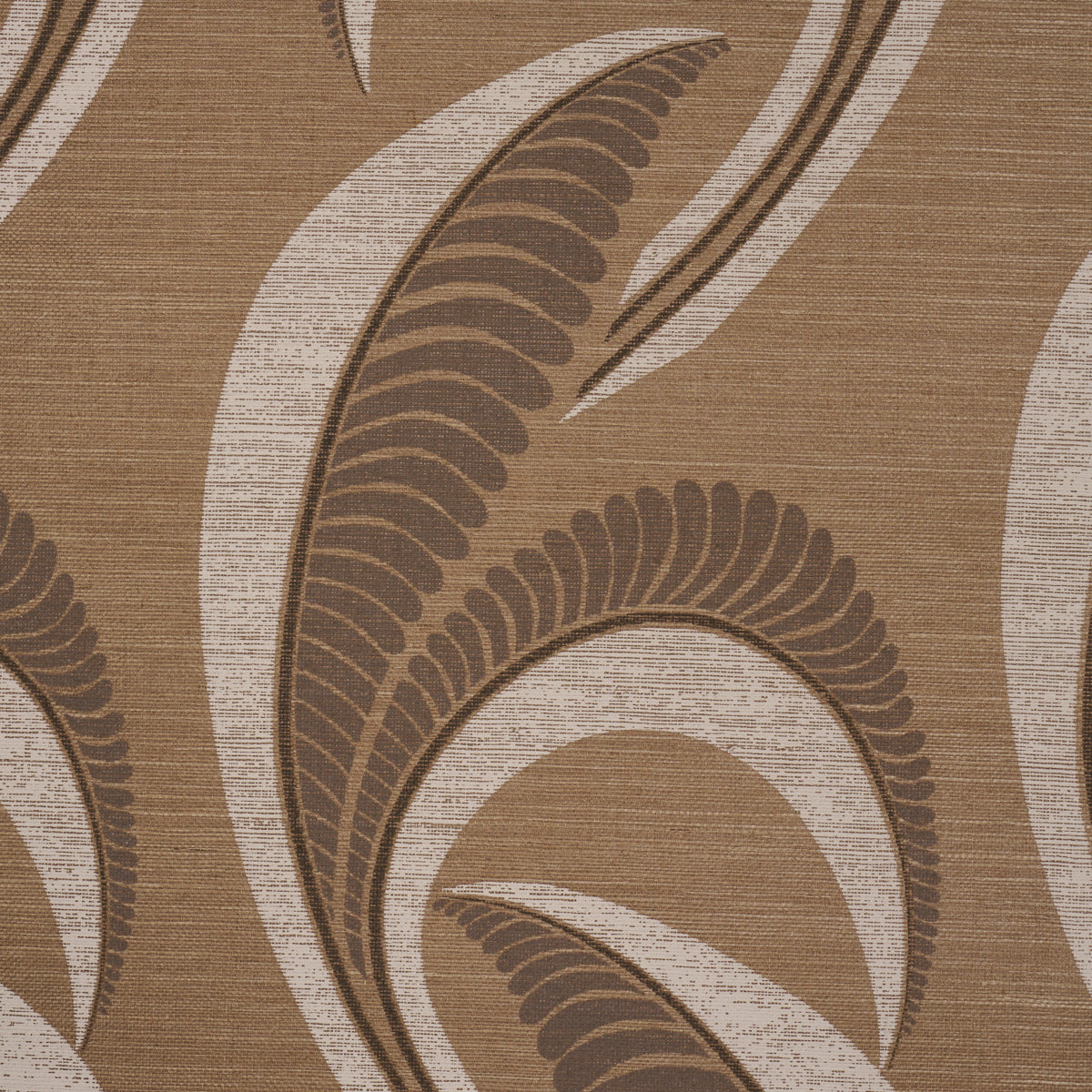 Banana Leaf Sisal Wallpaper in mocha color - pattern number 5016552 - by Schumacher in the Perennial Favorites collection