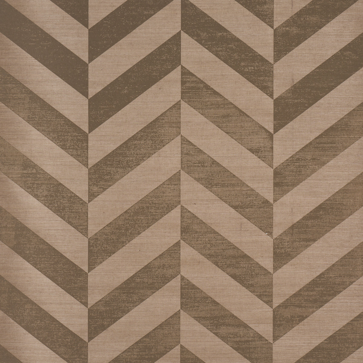 Staggered Chevron Sisal Wallpaper in brown color - pattern number 5016561 - by Schumacher in the Perennial Favorites collection