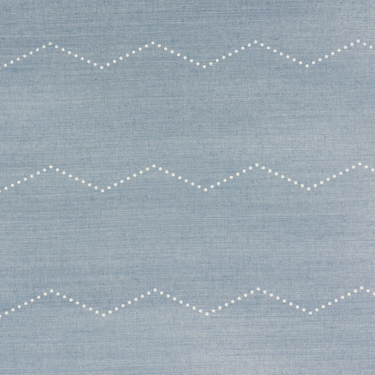 Rivet Stripe Sisal wallpaper in chambray color - pattern number 5016710 - by Schumacher in the Textured and Woven Wallcoverings collection