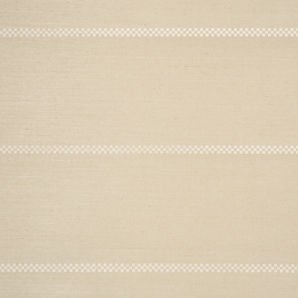 Checkered Stripe Sisal wallpaper in birch color - pattern number 5016751 - by Schumacher in the Textured and Woven Wallcoverings collection