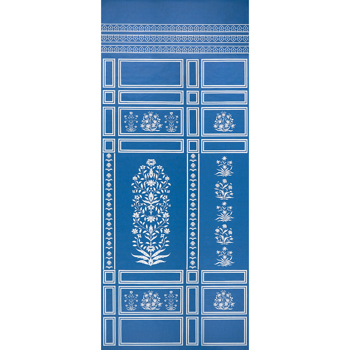 Bar Palladio 2 Panel Set wallpaper in blue color - pattern number 5016830 - by Schumacher in the Marie Anne Oudejans collection