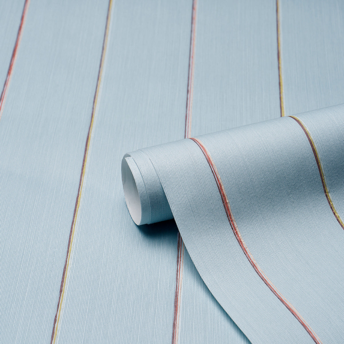 Draper Stripe Wallpaper in the early stuff color - pattern number 5016892 - by Schumacher in the Backdrop I collection