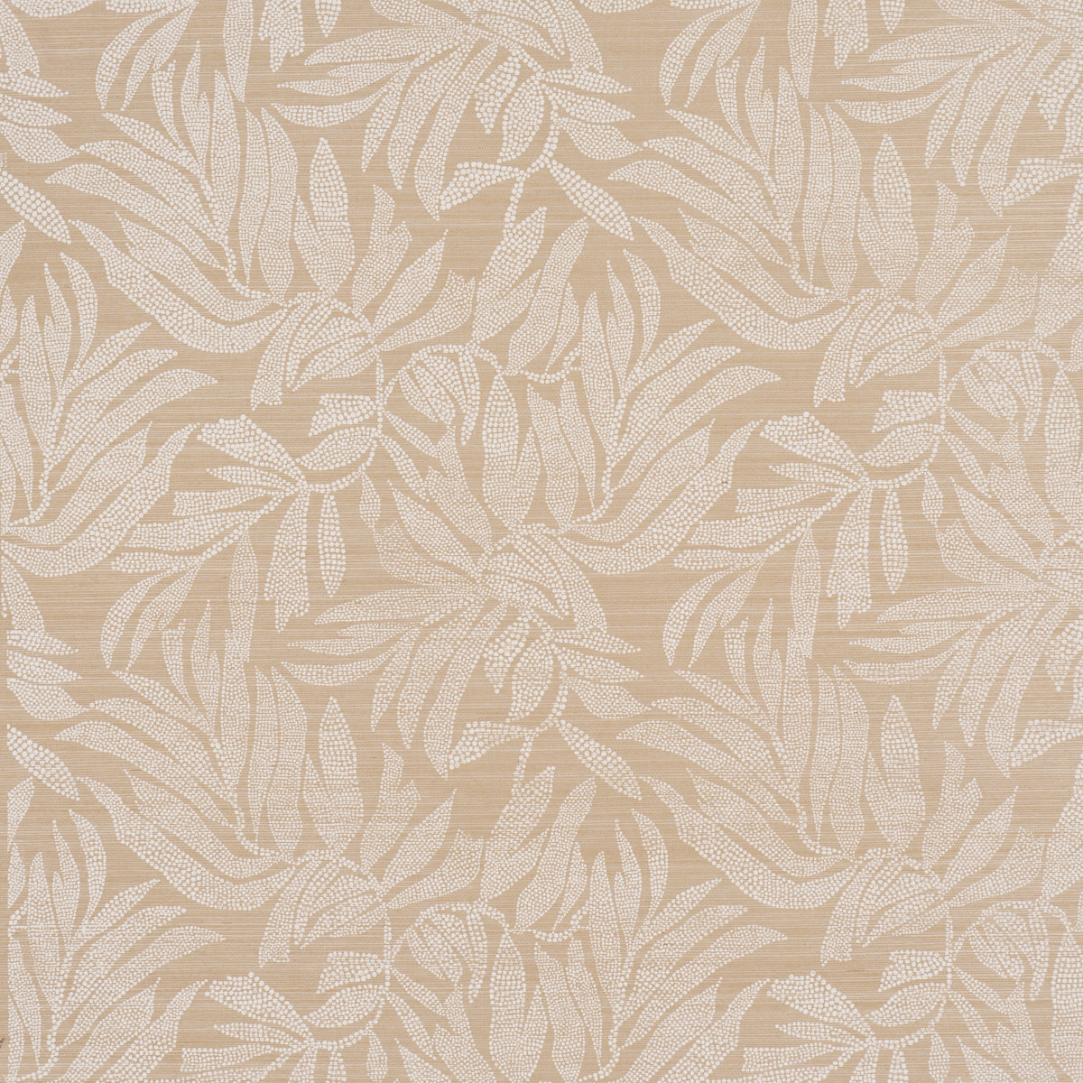 Tayrona Palm Mosaic Sisal wallpaper in playa dorada sand color - pattern number 5016950 - by Schumacher in the Johanna Ortiz collection