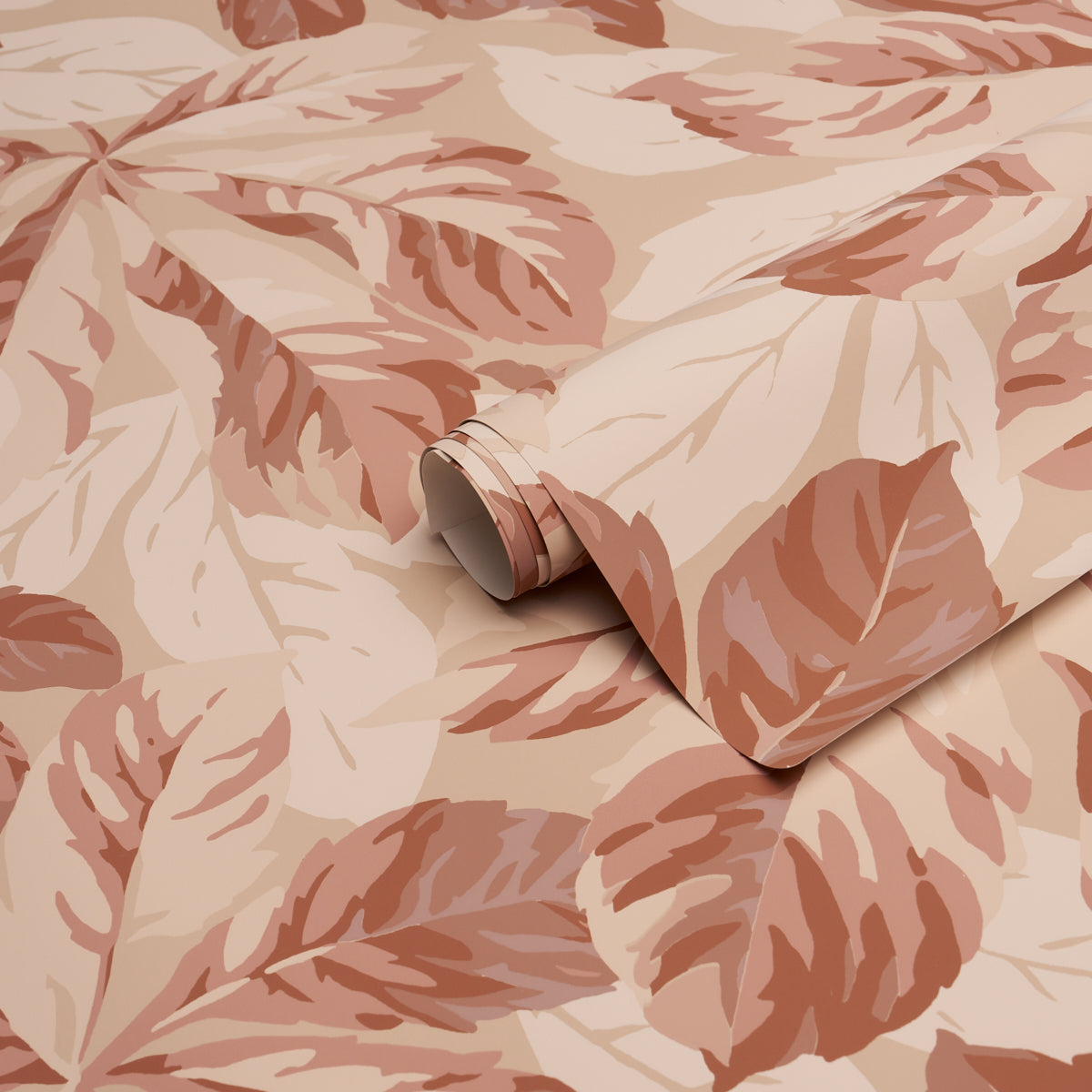 Arboreal Handprint Wallpaper in spice color - pattern number 5016982 - by Schumacher in the Schumacher Classics collection
