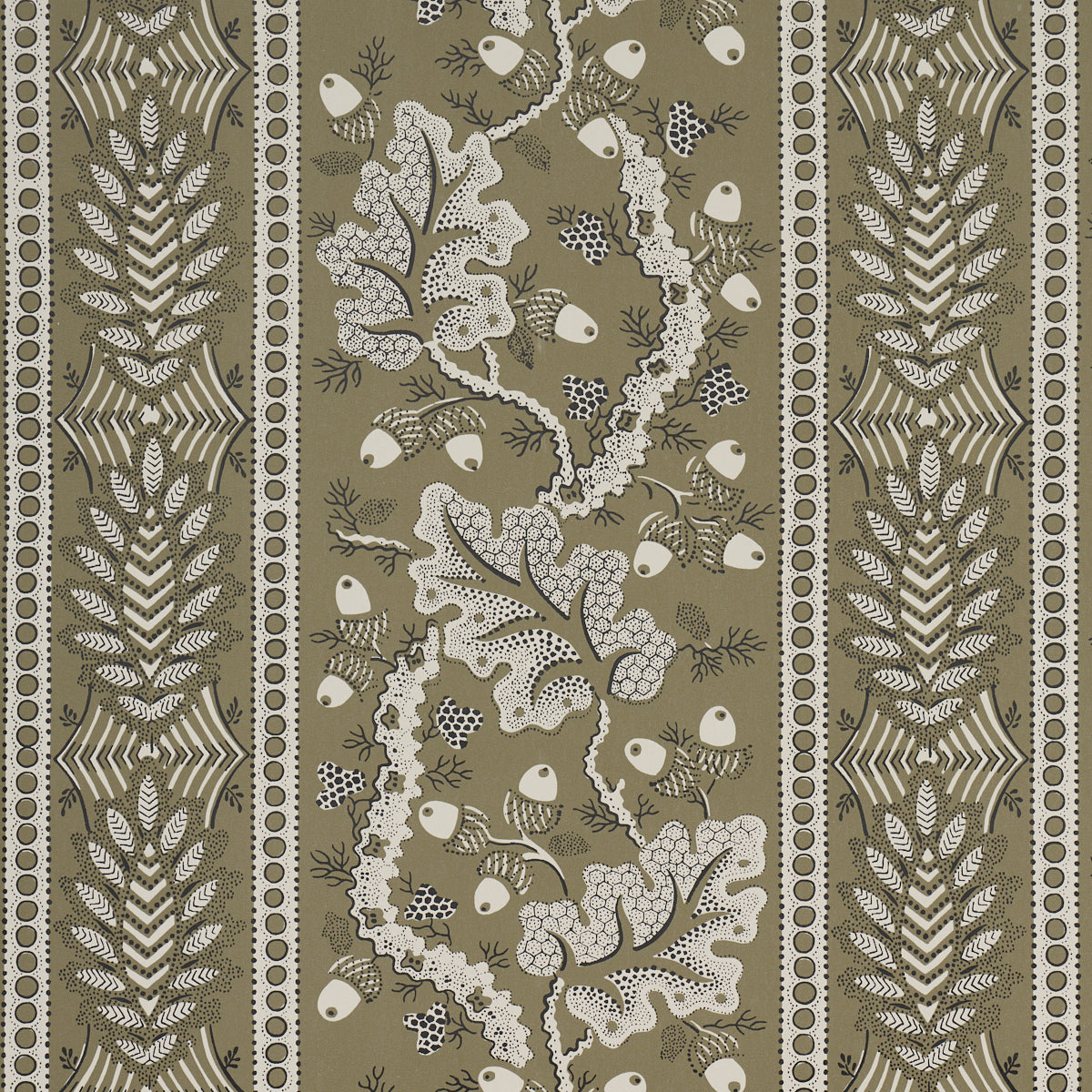 Richmond House Wallpaper in sage color - pattern number 5017012 - by Schumacher in the A Country Life collection
