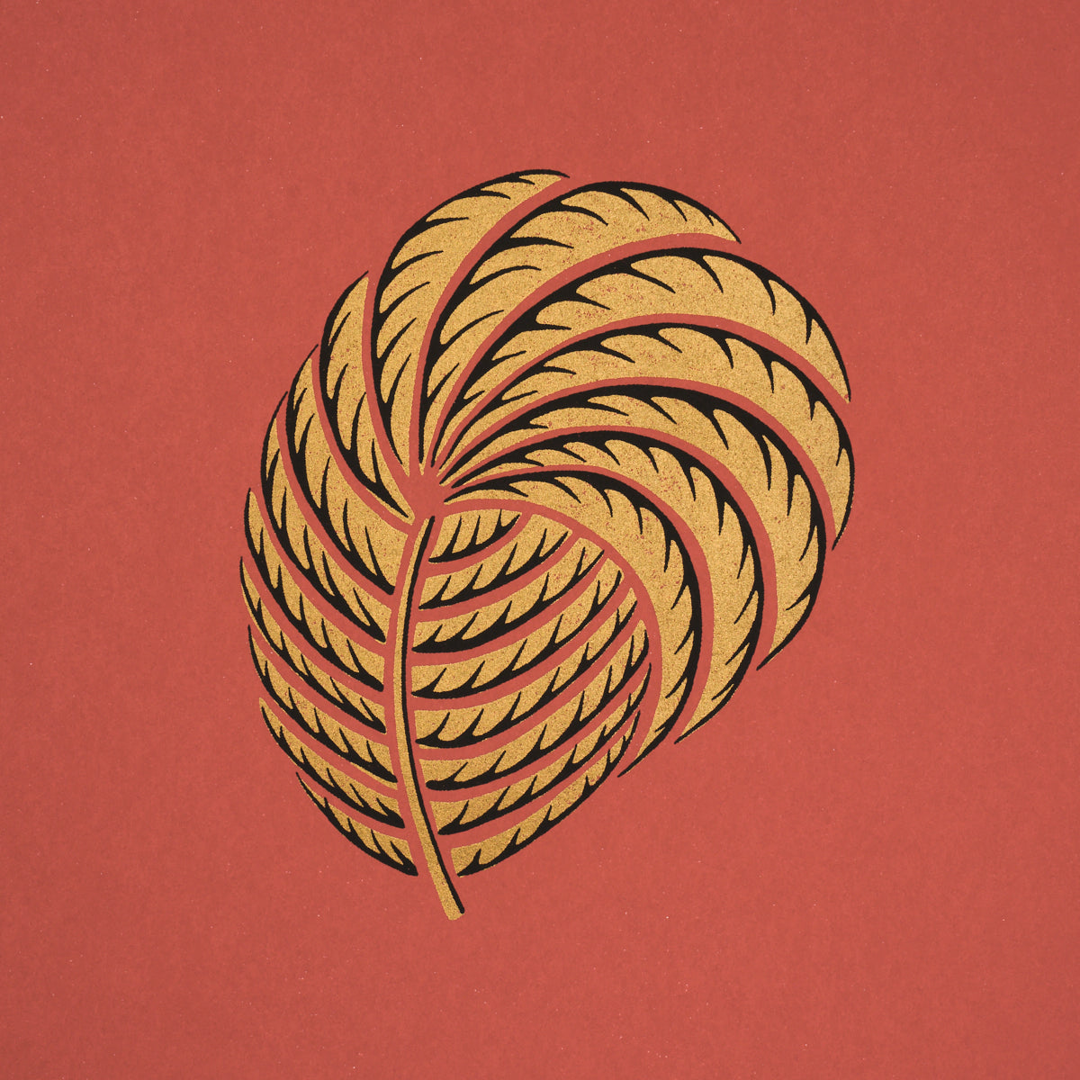 Royal Plume Wallpaper in russet color - pattern number 5017051 - by Schumacher in the Rhythm In Motion collection