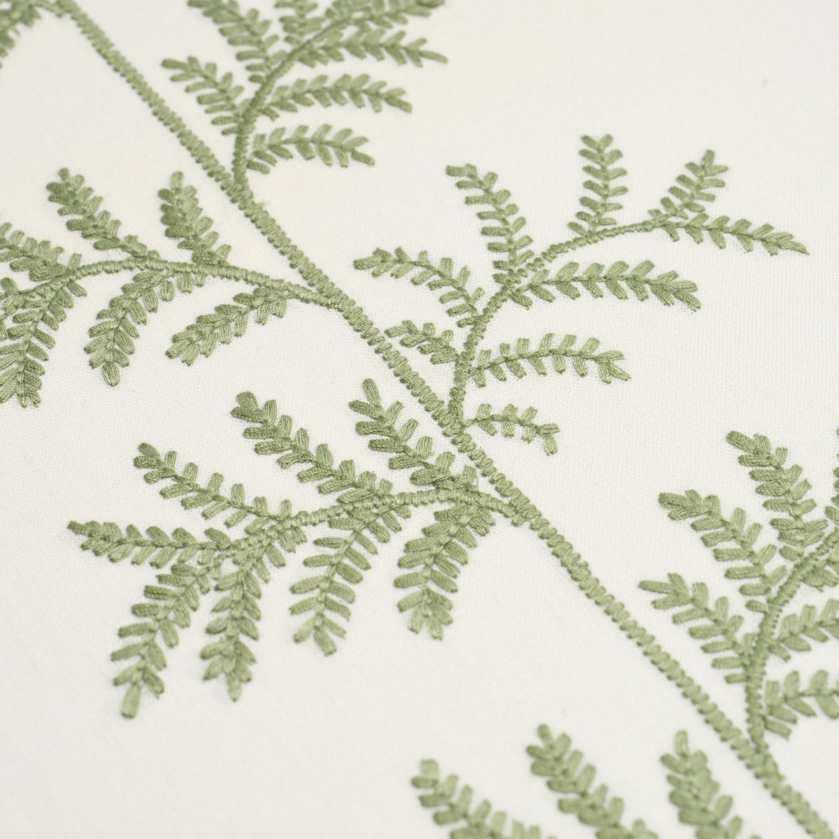 Eloise Embroidery Wallpaper in sage color - pattern number 5017100 - by Schumacher in the New Traditional collection