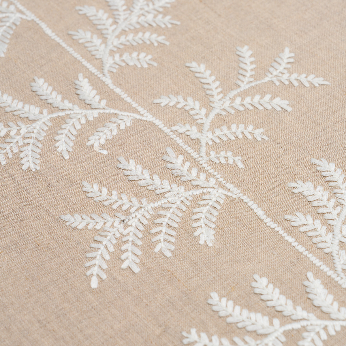 Eloise Embroidery Wallpaper in natural color - pattern number 5017101 - by Schumacher in the New Traditional collection