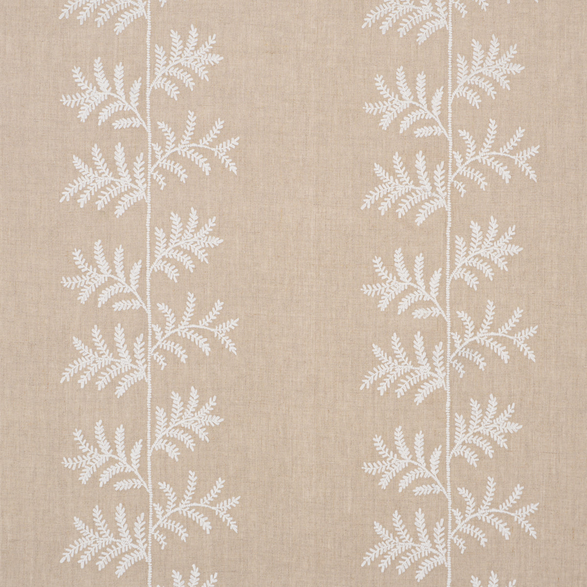 Eloise Embroidery Wallpaper in natural color - pattern number 5017101 - by Schumacher in the New Traditional collection