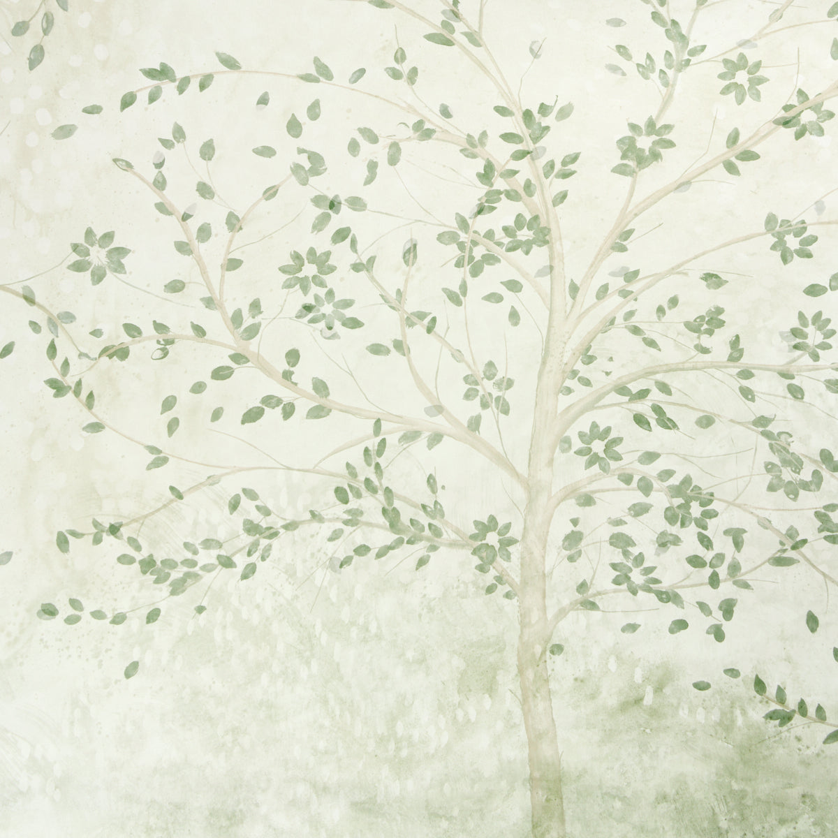 Psalm 3 Panel Set Wallpaper in alabaster color - pattern number 5017141 - by Schumacher in the Colette Cosentino collection