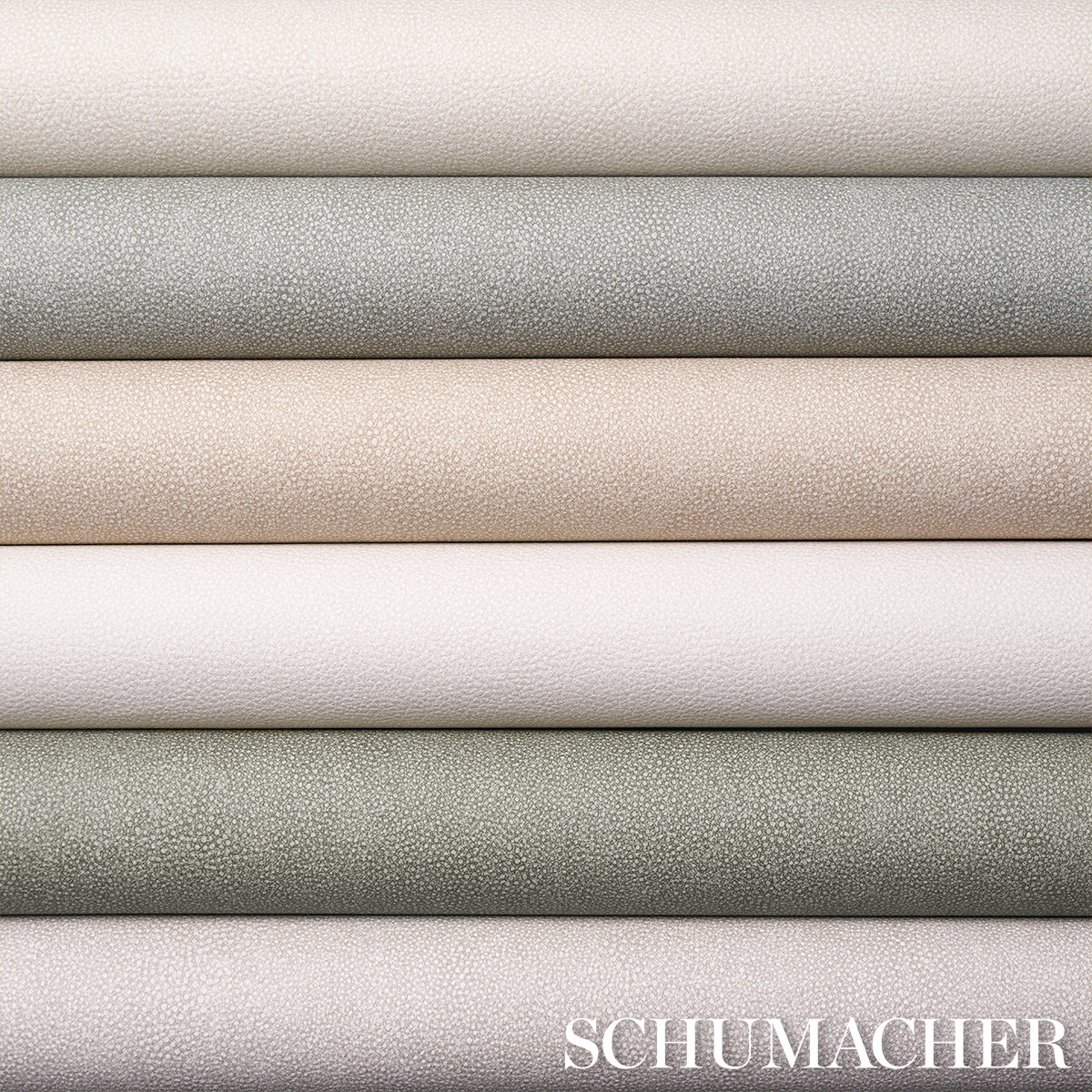 Dunbar Shagreen Vinyl Wallpaper in dove color - pattern number 5017262 - by Schumacher in the Schumacher Utility collection