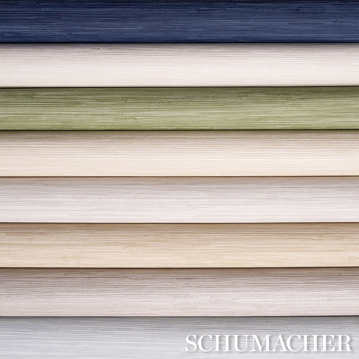 Horizon Grasscloth Vinyl Wallpaper in stone color - pattern number 5017274 - by Schumacher in the Schumacher Utility collection