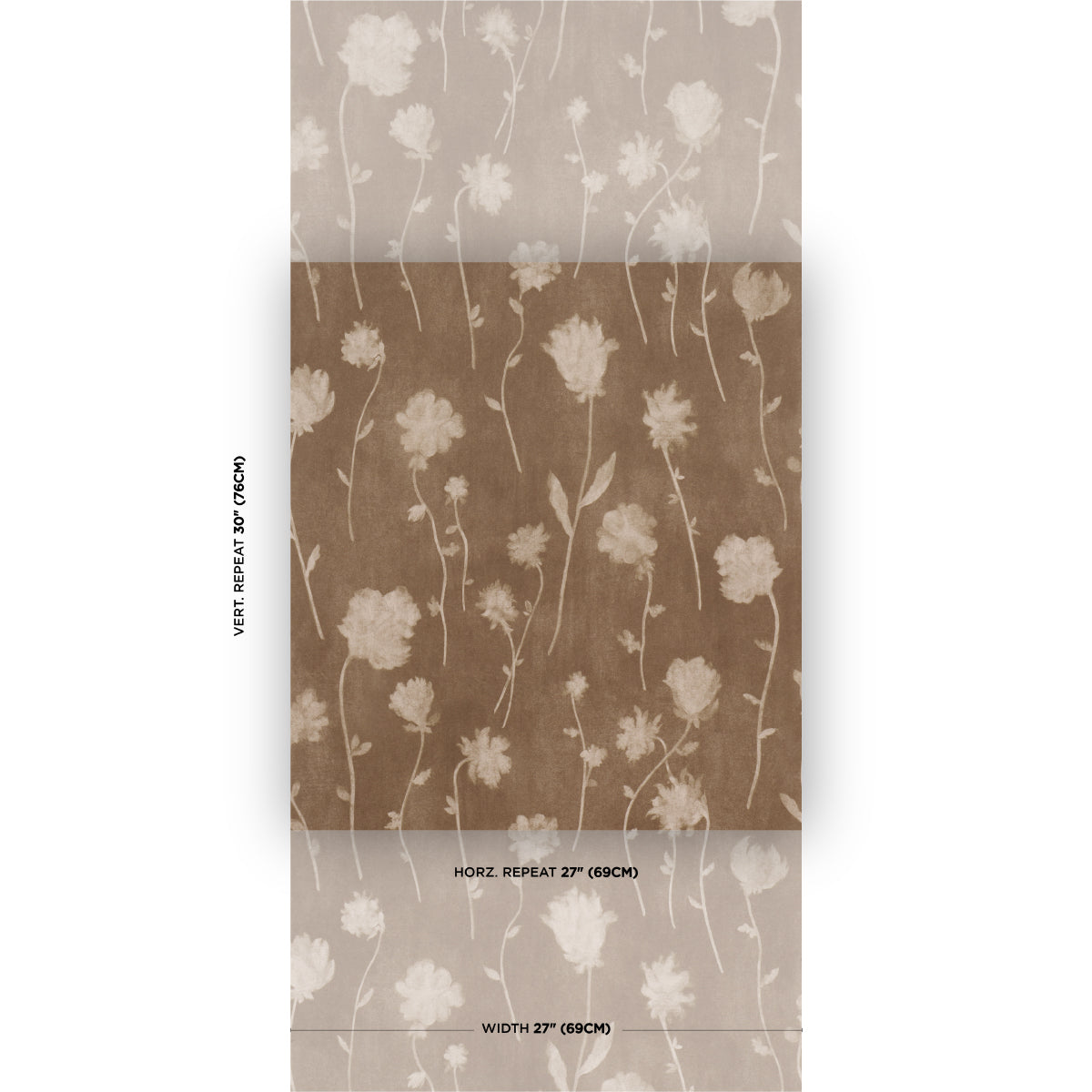 Before Midnight Wallpaper in chocolate color - pattern number 5017361 - by Schumacher in the Backdrop I collection