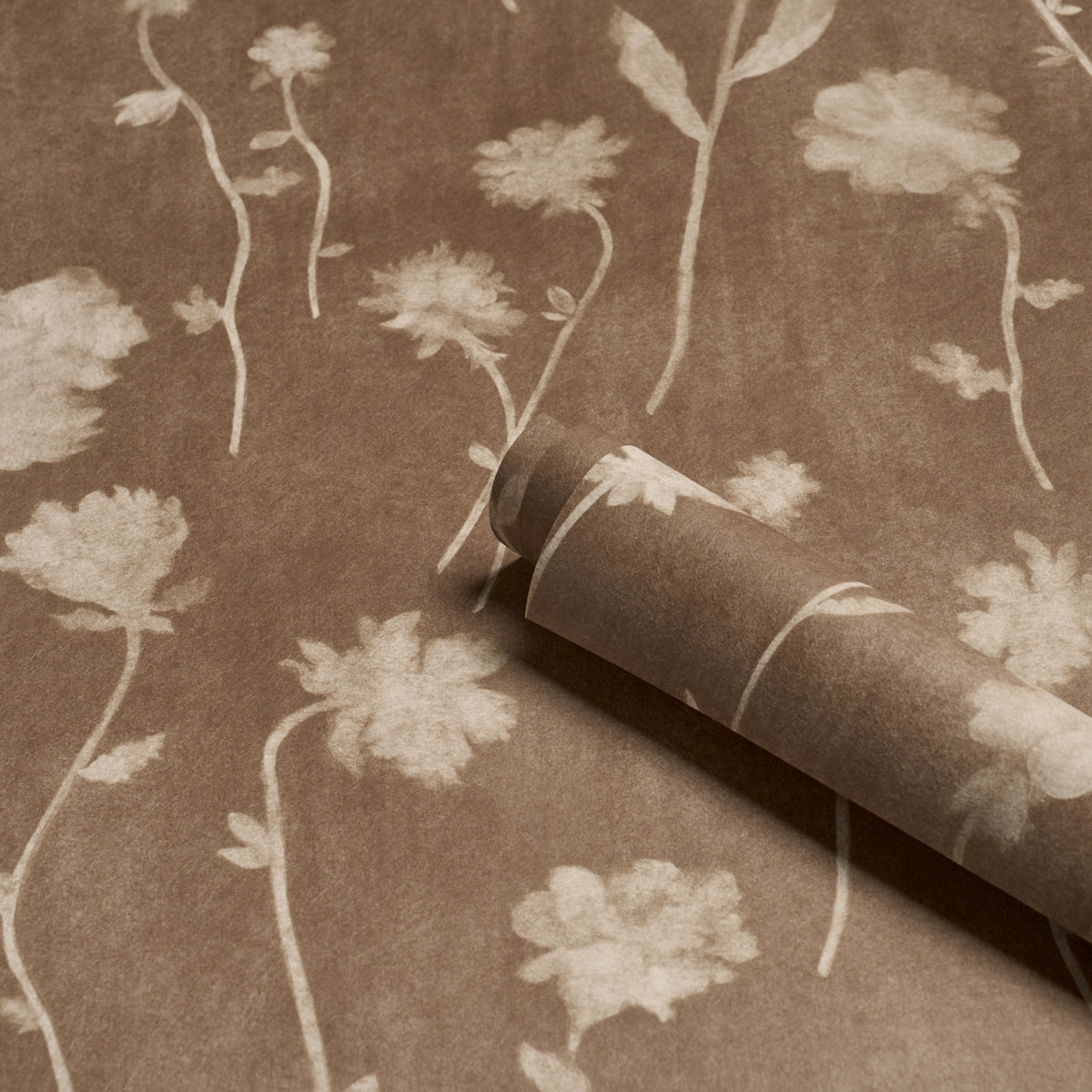Before Midnight Wallpaper in chocolate color - pattern number 5017361 - by Schumacher in the Backdrop I collection