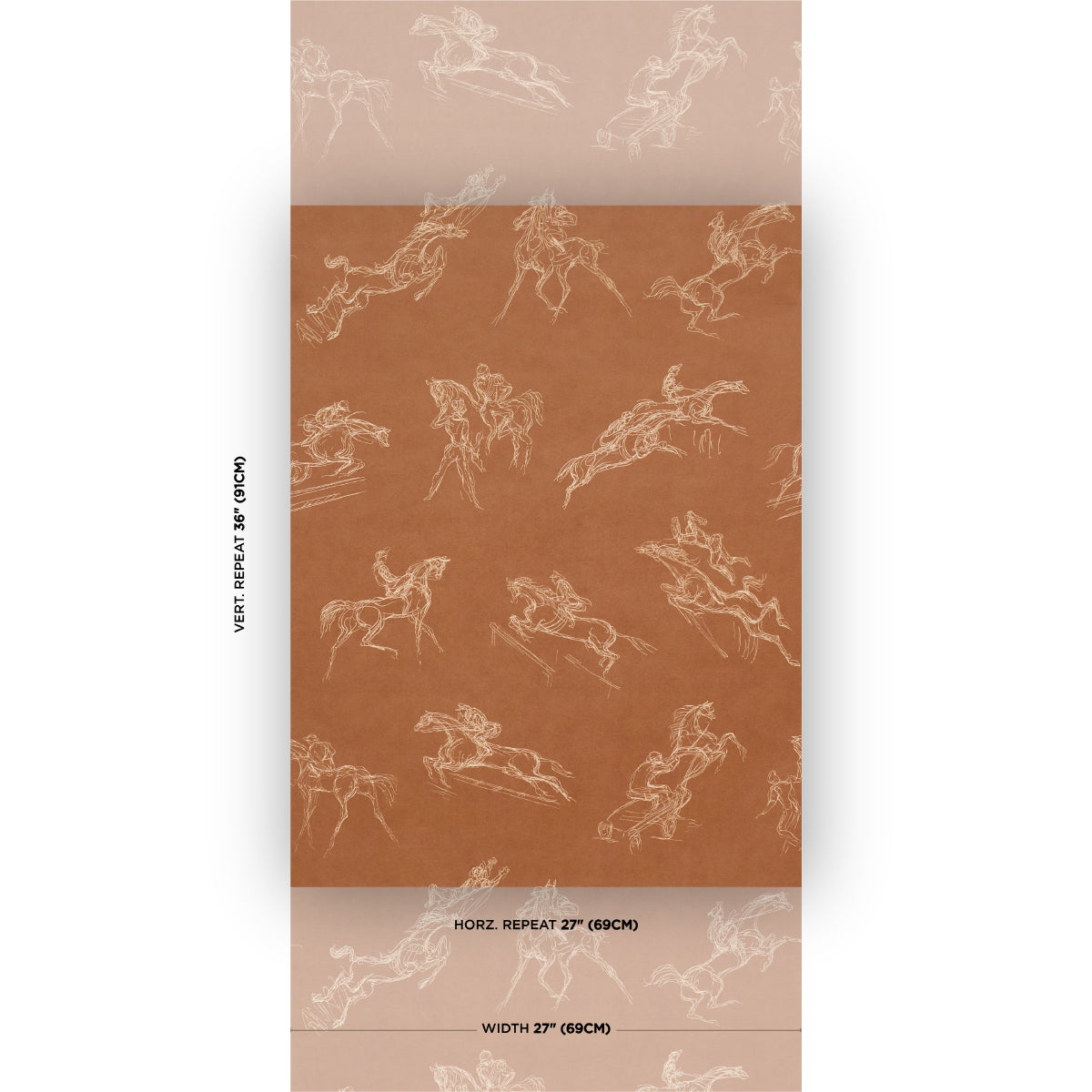Tanbark Wallpaper in earthy brown color - pattern number 5017390 - by Schumacher in the Backdrop I collection