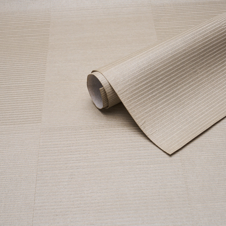 Quinton Offset Rib Wallpaper in platinum color - pattern number 5017410 - by Schumacher in the Patterson Flynn collection