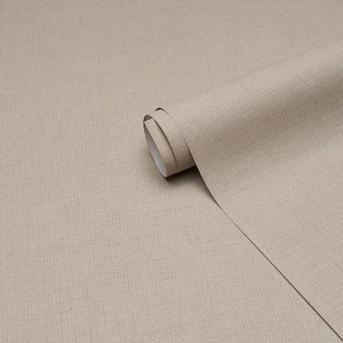Banbridge Linen Vinyl Wallpaper in flax color - pattern number 5017491 - by Schumacher in the Schumacher Utility collection