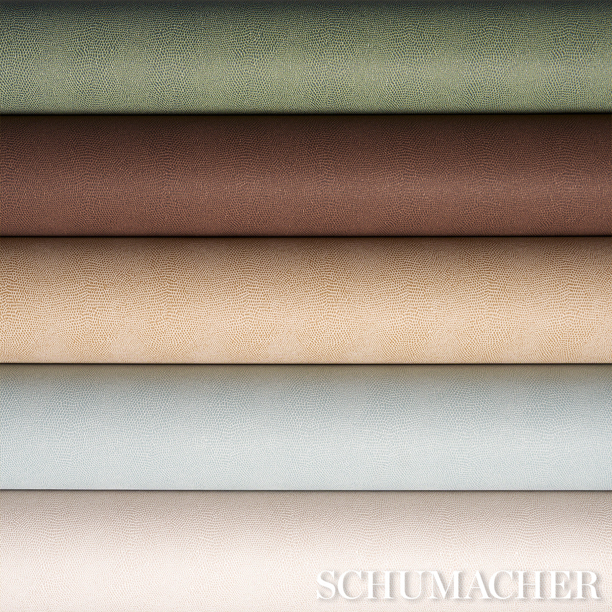 Snakeskin Vinyl Wallpaper in saddle color - pattern number 5017502 - by Schumacher in the Schumacher Utility collection