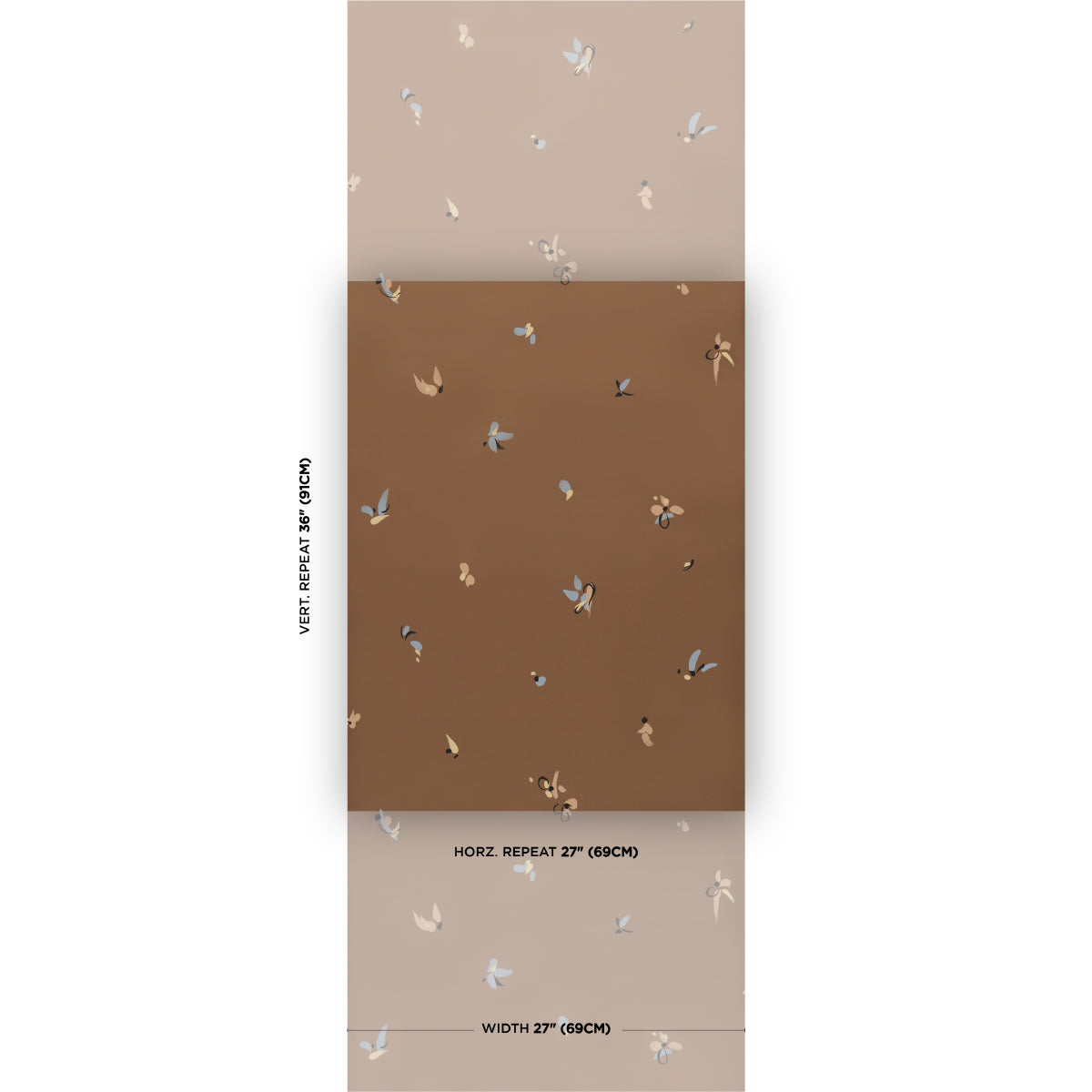 La Belle Wallpaper in copper color - pattern number 5017510 - by Schumacher in the Backdrop I collection