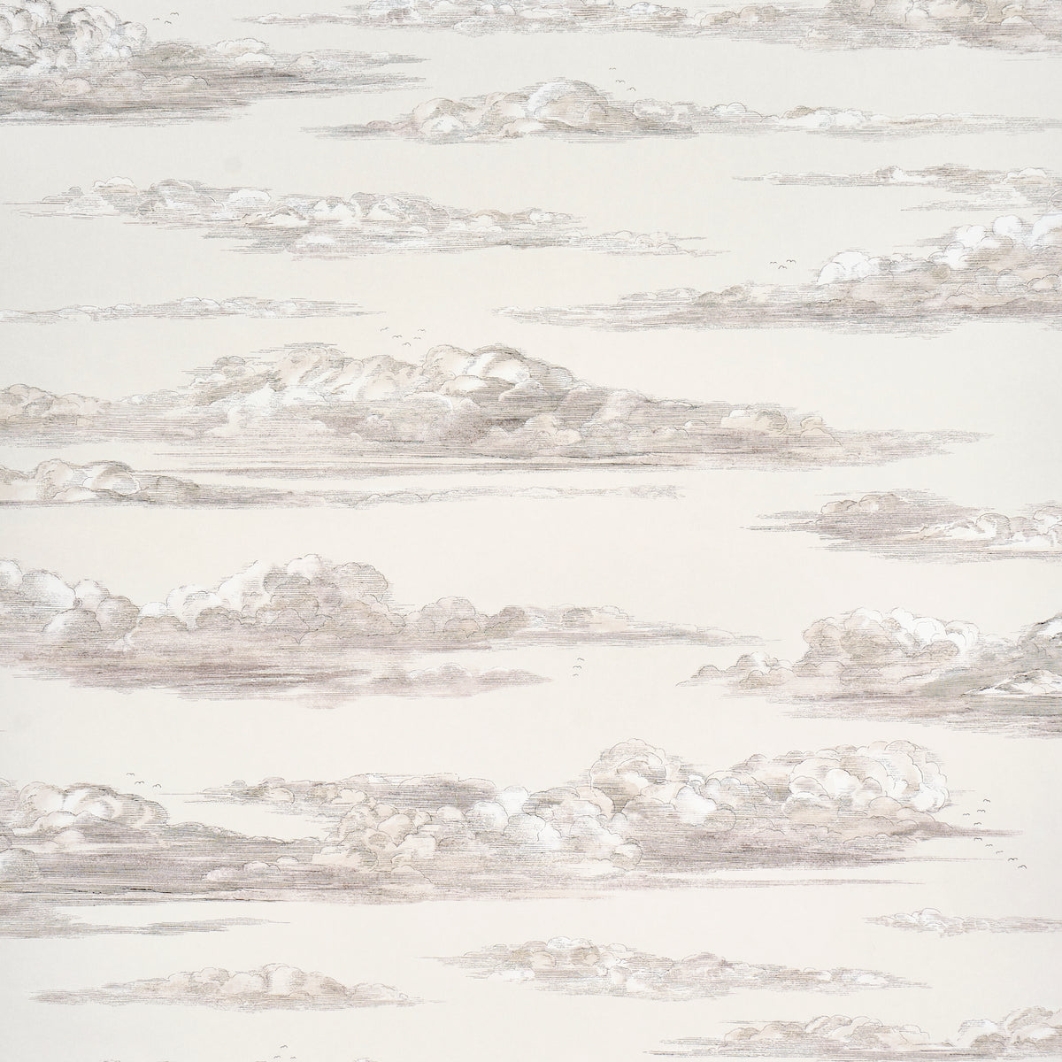 Mr Darcys Clouds wallpaper in grisaille color - pattern number 5017582 - by Schumacher in the Johnson Hartig for Libertine collection