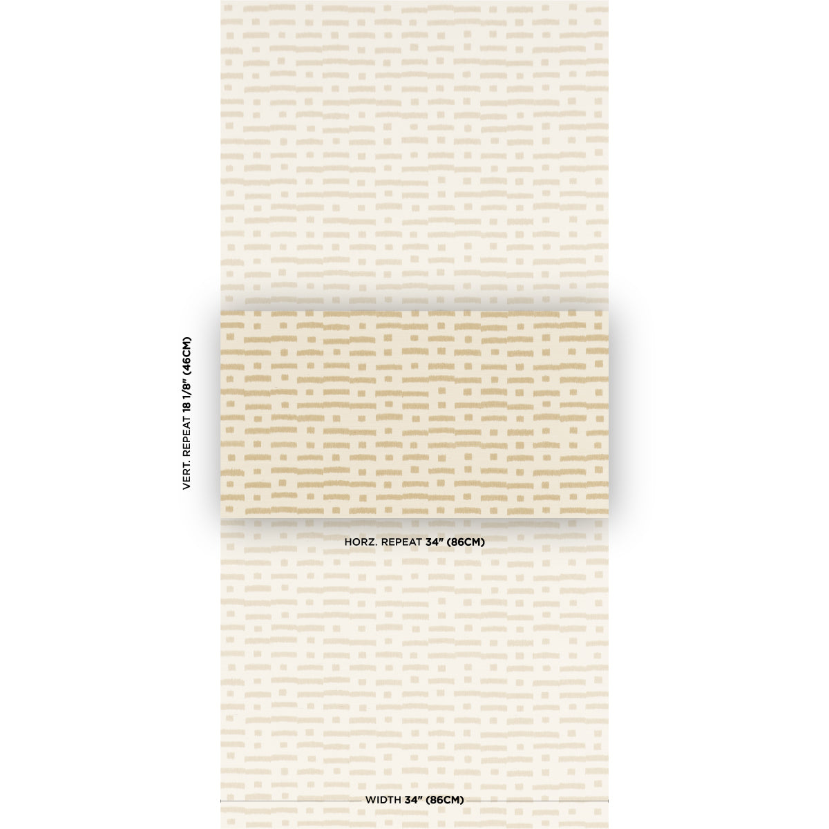 Abstract Ikat Sisal Wallpaper in beige color - pattern number 5017591 - by Schumacher in the Perennial Favorites collection